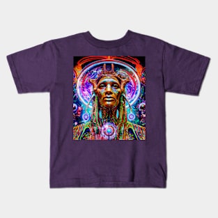 Techno-Shaman (1) Kids T-Shirt